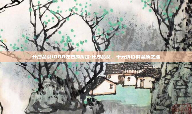 长沙品茶1000左右的价位:长沙品茶，千元价位的品质之选