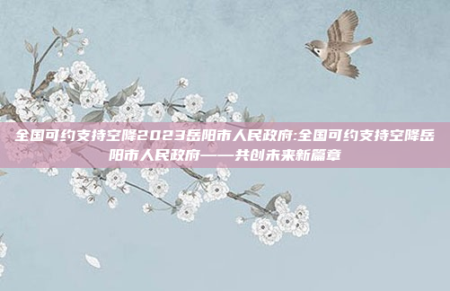 全国可约支持空降2023岳阳市人民政府:全国可约支持空降岳阳市人民政府——共创未来新篇章