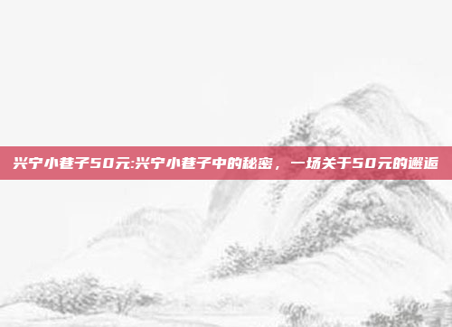 兴宁小巷子50元:兴宁小巷子中的秘密，一场关于50元的邂逅