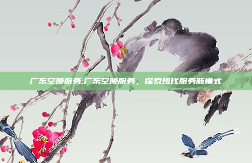 广东空降服务:广东空降服务，探索现代服务新模式