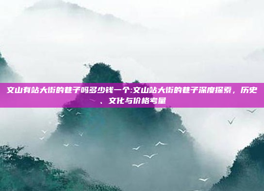 文山有站大街的巷子吗多少钱一个:文山站大街的巷子深度探索，历史、文化与价格考量